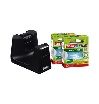 Klebebandabroller Smart 53905-00000-01, f&uuml;r Klebeb&auml;nder bis 19mm x 33m, schwarz