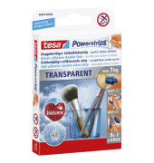 Klebestrips 58810-00000-20 Powerstrips TRANSPARENT, 8 St&uuml;ck, 20x50mm (BxL), doppelseitig, wiederabl&ouml;sbar