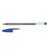 Kugelschreiber Cristal transparent/blau Mine 0,4mm Schreibfarbe blau