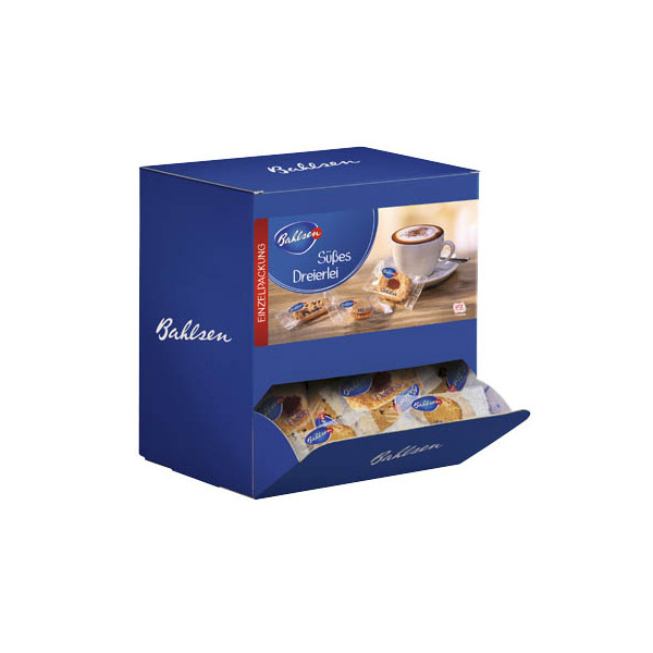 4017100041563 - Gebäck Süßes Dreierlei 150 Einzelpackungen mit 3 verschiedene Sorten Box mit insgesamt ca 1050 g