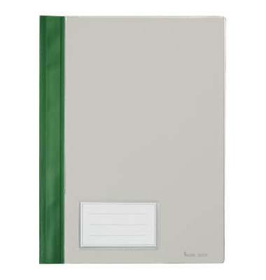 Schnellhefter 281100 A4 grün PVC Kunststoff kaufmännische Heftung bis 250 Blatt