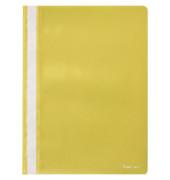 Schnellhefter 281421ge, A4, gelb, Polypropylen (PP), 80g, Vorderdeckel transparent