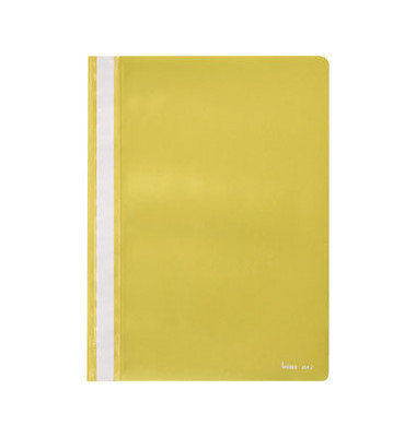 Schnellhefter 281421 A4 gelb PP Kunststoff kaufmännische Heftung bis 200 Blatt