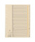 Kartonregister 93408, A bis Z, A4, 210 g/m², chamois Taben, 24-teilig