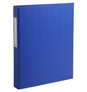 Ringbuch ohne 54382E, A4 2 Ringe 25mm Ring-Ø Karton, PP-kaschiert blau