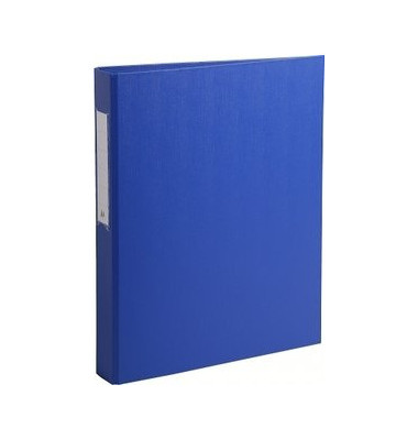 Ringbuch ohne 54382E, A4 2 Ringe 25mm Ring-Ø Karton, PP-kaschiert blau