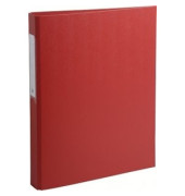 Ringbuch 54385E, A4 2 Ringe 25mm Ring-&Oslash; Karton, PP-kaschiert rot