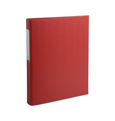 Ringbuch 54385E, A4 2 Ringe 25mm Ring-&Oslash; Karton, PP-kaschiert rot