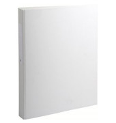 Ringbuch ohne 54388E, A4 2 Ringe 25mm Ring-Ø Karton, PP-kaschiert weiß