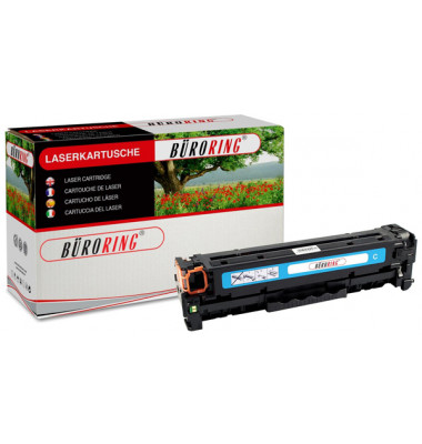 Toner BRG851161 (kompatible zu HP Laserjet Pro 200 Color M 251 NW), cyan, ca. 1800 Seiten