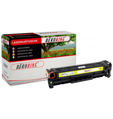 Toner BRG851163 (kompatibel zu HP Laserjet Pro 200 Color M 251 NW), gelb, ca. 1800 Seiten