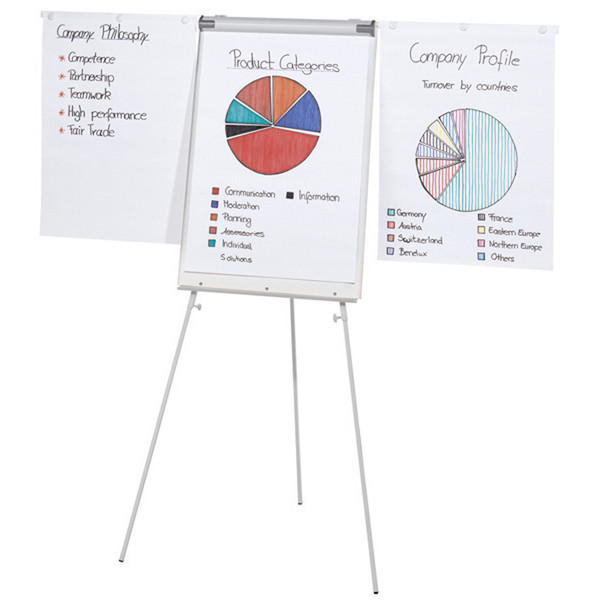 4016058076726 - Flipchart ECO BRG650664 grau mit Beinen mit 2 Seitenarmen 4016058076726 Büroring