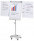 Flipchart ECO, BRG650668, 68x105cm, grau, mit Rollen, mit 2 Seitenarmen