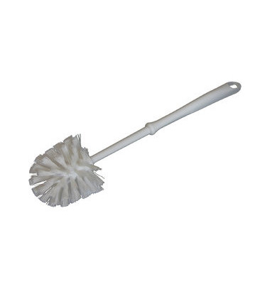 Toilettenb&uuml;rste gewellt wei&szlig; Plastik