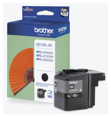 Druckerpatrone LC129XLBK (kompatibel zu LC-129XL-BK), schwarz, ca. 2400 Seiten