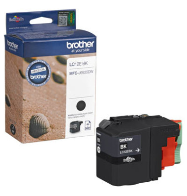 Druckerpatrone LC12EBK (LC-12EBK), schwarz, ca. 2400 Seiten