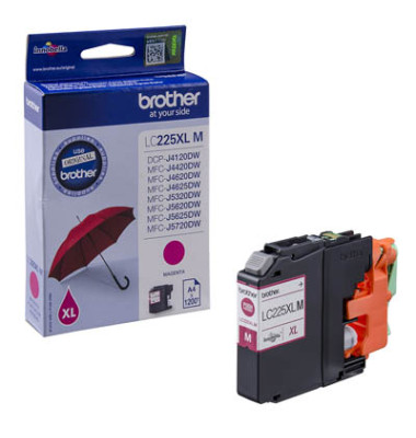 Druckerpatrone LC225XLM (kompatibel zu LC-225XL-M), magenta, ca. 1200 Seiten
