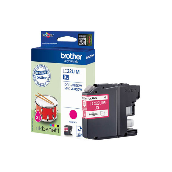 4977766760065 - LC-22UM original Druckerpatrone Magenta Pigmenttinte InkBenefit 1200S