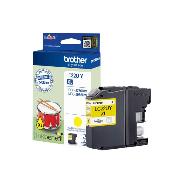 4977766760096 - LC22UY Tintenpatrone LC-22UY Gelb (ca 1200 Seiten) LC22UY 4977766760096