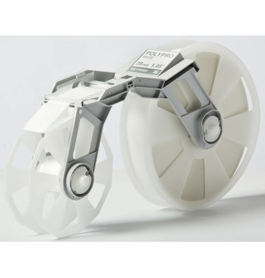 Bandkassette weiß MC-PP2WH 38mmx300m, Plastikband,f. Tape Creator TP-M5000N Bandkassette weiß MC-PP2WH 38mmx300m, Plastikband,f. Tape Creator TP-M5000N