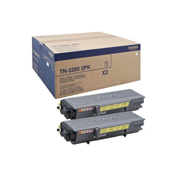 4977766676694 - Toner TN-3280 - Doppelpack - Schwarz - Kapazität 2x 8000 Seiten (TN3280TWIN)