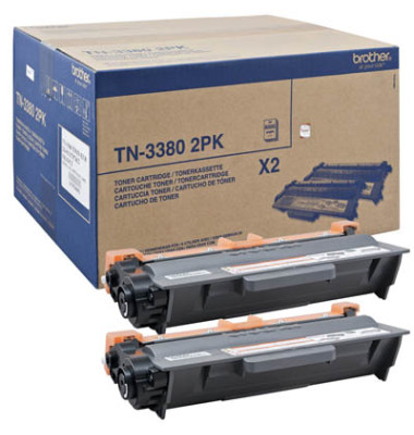 Toner TN-3380 schwarz ca 8000 Seiten Doppelpack