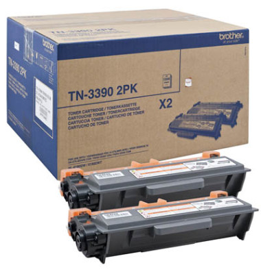 Toner TN-3390TWIN, schwarz, ca. 2x 12000 Seiten