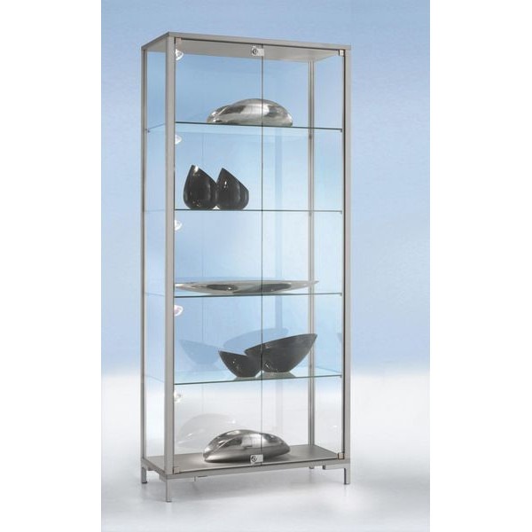 4016058104016 - Standvitrine 1000 Dekor Silber mit vollverglastem Vitrinenteil 4016058104016 LINK-V1040 4016058104016 - Standvitrine 1000 Dekor Silber mit vollverglastem Vitrinenteil 4016058104016 LINK-V1040