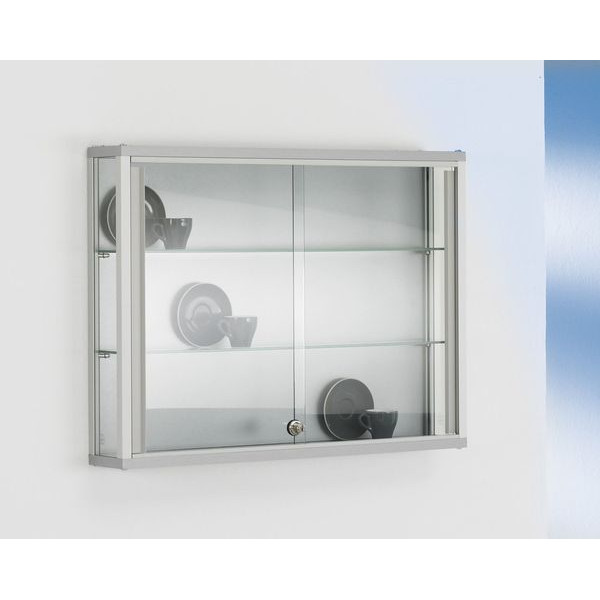 4016058805005 - Wand Sammlervitrine Dekor Silber mit 3-seitiger Verglasung 4016058805005 LINK-V805 4016058805005 - Wand Sammlervitrine Dekor Silber mit 3-seitiger Verglasung 4016058805005 LINK-V805