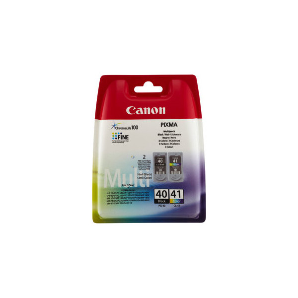 4960999974224 - PG-40   CL-41 Multi Pack - 2er-Pack - Schwarz Farbe (Cyan Magenta Gelb) - original - Tintenbehälter