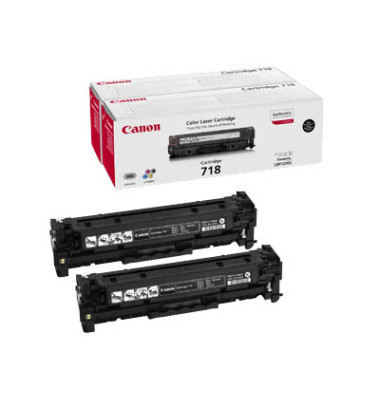 Toner 718 schwarz ca 3400 Seiten Doppelpack Toner 718 schwarz ca 3400 Seiten Doppelpack