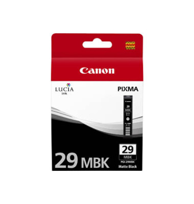 Druckerpatrone PGI-29 MBK 4868B001 (PGI-29MBK), schwarz matt, ca. 1.925 Seiten