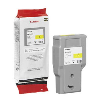 Druckerpatrone PFI-207 Y 8792B001 (PFI-207Y), gelb