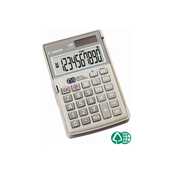 4960999789361 - Taschenrechner LS-10TEG Solar- Batterie LCD-Display grau 1-zeilig 10-stellig 4960999789361 Canon