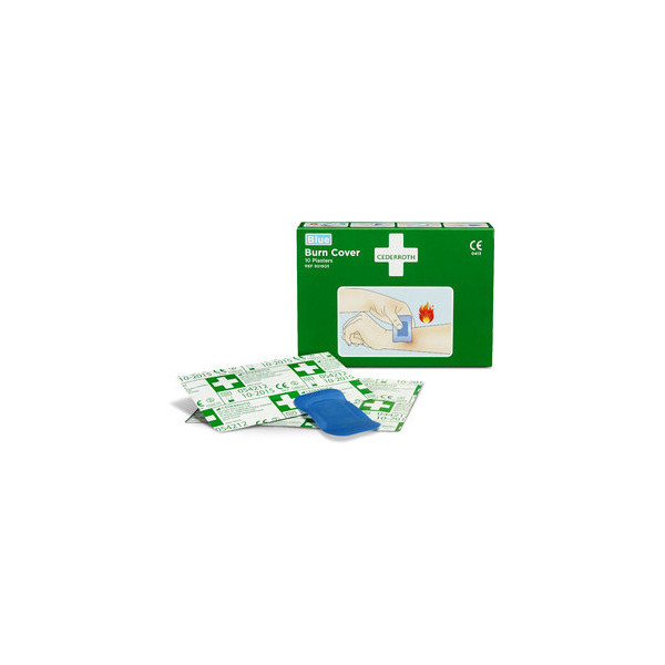 7310619019038 - Hydrogelpflaster Burn Cover blau 10 Pflaster 74 x 45 mm - Cederroth