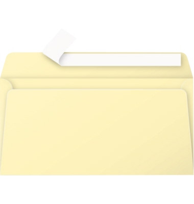 Designbriefumschlag Pollen 5845C, Din Lang, haftklebend, 120g, chamois
