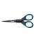 Papierschere OFFICE TITANIUM, Edelstahl, rostfrei, titanbeschichtet, 13cm, schwarz/blau