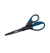 Papierschere OFFICE TITANIUM, Edelstahl, rostfrei, titanbeschichtet, 21cm, schwarz-blau