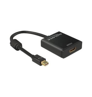 Adapter MiniDisplayPort 1.2 an HDMI 4K schwarz 0,2m