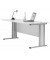Schreibtisch Basic MULTI M, 74cm (H), 160x80cm (BxT), rechteckig, lichtgrau / anthrazit