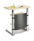 Stehpult MULTI M, manuell höhenverstellbar 120cm (H), 83x56cm (BxT), rechteckig, ahorn / silber