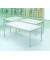 Besprechungstisch Deskin-Line 217244, 72cm (H), 200x80cm (BxT), 8 Personen, rechteckig, lichtgrau / lichtgrau