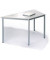 Besprechungstisch Deskin-Line 217248, 72cm (H), 160x69cm (BxT), 3 Personen, rechteckig, lichtgrau / lichtgrau