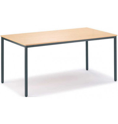 Besprechungstisch Deskin-Line, 72cm (H), 200x80cm (BxT), 8 Personen, rechteckig, buche / anthrazit
