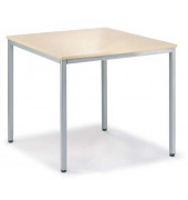 Besprechungstisch Deskin-Line 217262, 72cm (H), 80x80cm (BxT), 4 Personen, quadratisch, ahorn / silber