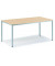 Besprechungstisch Deskin-Line 217264, 72cm (H), 120x80cm (BxT), 6 Personen, rechteckig, ahorn / silber