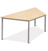 Besprechungstisch Deskin-Line 217269, 72cm (H), 160x69cm (BxT), 3 Personen, rechteckig, ahorn / silber