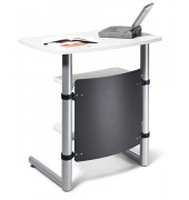 Stehpult MULTI M, manuell höhenverstellbar 120cm (H), 83x56cm (BxT), rechteckig, weiß / silber