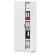 Aktenschrank MULTI M 258487, Holz abschließbar, 5 OH, 80 x 183,5 x 42 cm, weiß