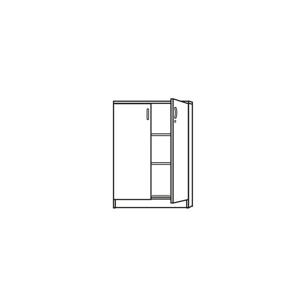 4016058269708 - Aktenschrank MULTI M 258496 Holz abschließbar 3 OH 80 x 1145 x 42 cm weiß 4016058269708 DESKIN 4016058269708 - Aktenschrank MULTI M 258496 Holz abschließbar 3 OH 80 x 1145 x 42 cm weiß 4016058269708 DESKIN